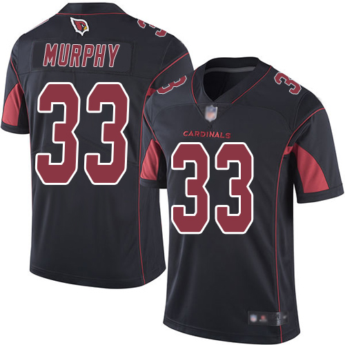 Nike Arizona Cardinals #33 Byron Murphy Black Men’s Stitched NFL Limited Rush Jersey