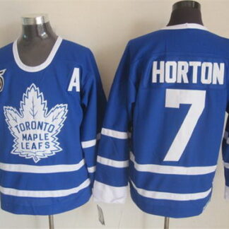 Toronto Maple Leafs #7 Tim Horton Blue 75TH Throwback CCM Jersey