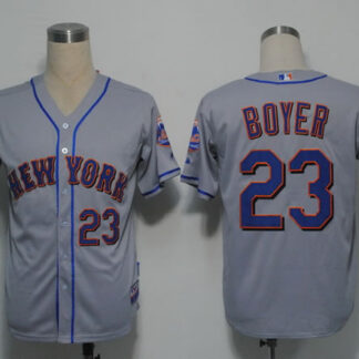 New York Mets #23 Boyer Grey Cool Base Jerseys