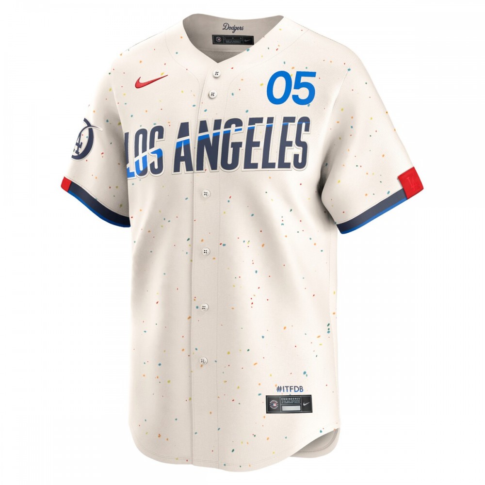 Freddie Freeman Los Angeles Dodgers Nike 2024 City Connect Limited Player Jersey - Cream - Image 2