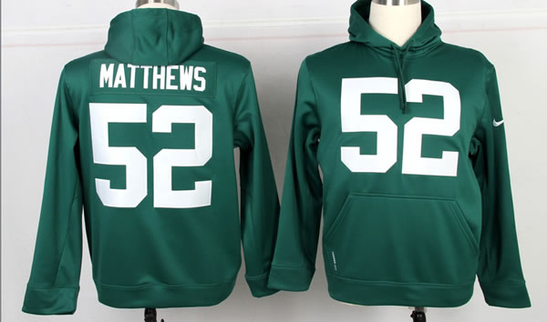 Nike Green Bay Packers #52 Matthews Pullover Hoodie Green