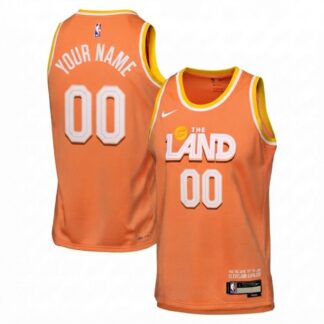 Cleveland Cavaliers Nike 2025/26 Orange Swingman Custom Jersey - City Edition