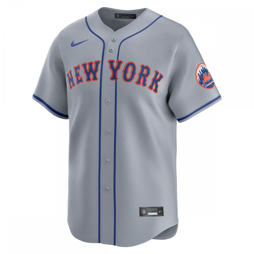 New York Mets Nike Away Limited Jersey - Gray - Image 2