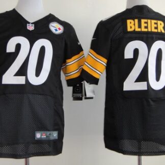 Nike Pittsburgh Steelers #20 Rocky Bleier Black Elite Jersey