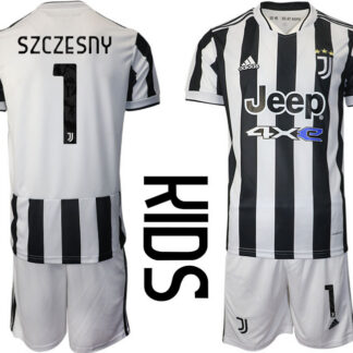 Youth 2021-2022 Club Juventus home white 1 Adidas Soccer Jersey