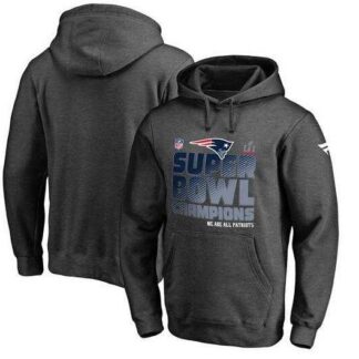 Men's New England Patriots Pro Line by Fanatics Branded Super Bowl LI Champions Trophy Collection Locker Room Pullo...