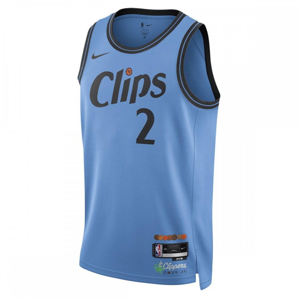 Kawhi Leonard LA Clippers Nike Unisex 2024/25 Swingman Player Jersey - City Edition - Light Blue - Image 2