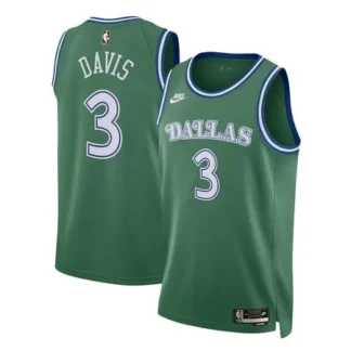 Youth Dallas Mavericks #3 Anthony Davis Green 2025/26 Hardwood Classics Jersey