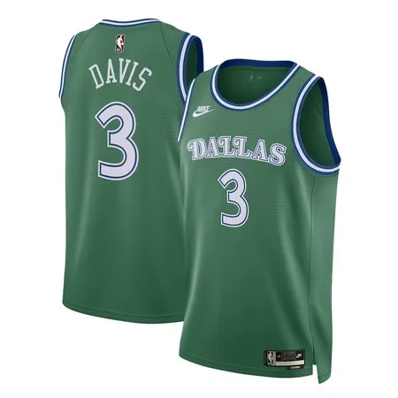 Youth Dallas Mavericks #3 Anthony Davis Green 2025/26 Hardwood Classics Jersey