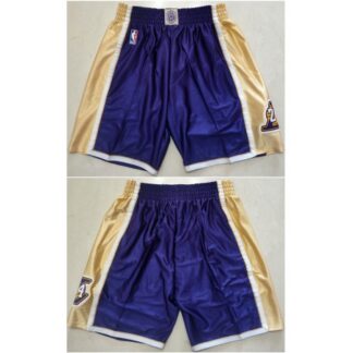 Men's Los Angeles Lakers Kobe Bryant Purple Hall of Fame Shorts (Run Small)