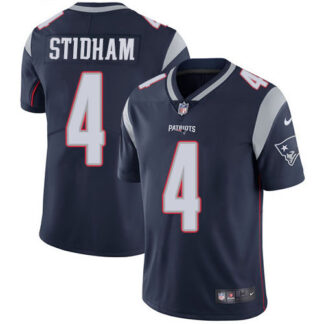 Nike New England Patriots #4 Jarrett Stidham Navy Blue Team Color Men’s Stitched NFL Vapor Untouchable Limited Jersey