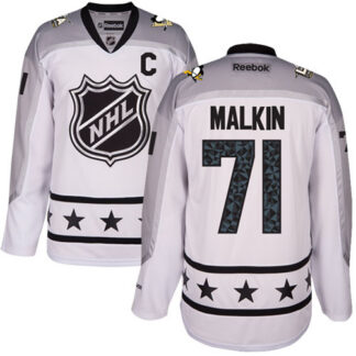 Pittsburgh Penguins #71 Evgeni Malkin White 2017 All-Star Metropolitan Division Women’s Stitched NHL Jersey