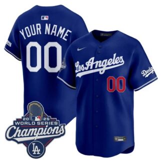 Los Angeles Dodgers Custom Royal 2026 Vapor Premier Limited World Series Champions Edition Stitched Jersey