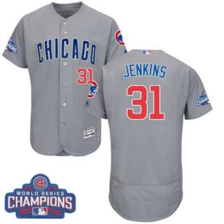 Chicago Cubs #31 Ferguson Jenkins Gray 2016 World Series Champions Flexbase Stitched Jersey DingZhi