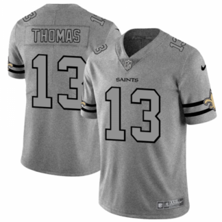 New Orleans New Orleans Saints #13 Michael Thomas Men’s Nike Gray Gridiron II Vapor Untouchable Limited NFL Jersey