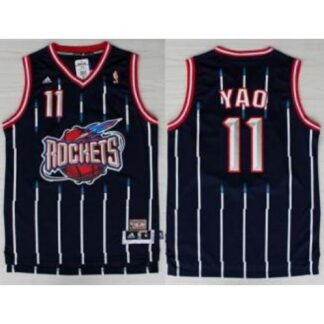 Houston Rockets 11 YAO Blue Hardwood Classics Revolution 30 NBA Jerseys Cheap