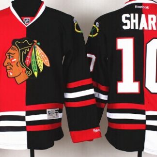 Chicago Blackhawks #10 Patrick Sharp Red/Black Two Tone Jersey