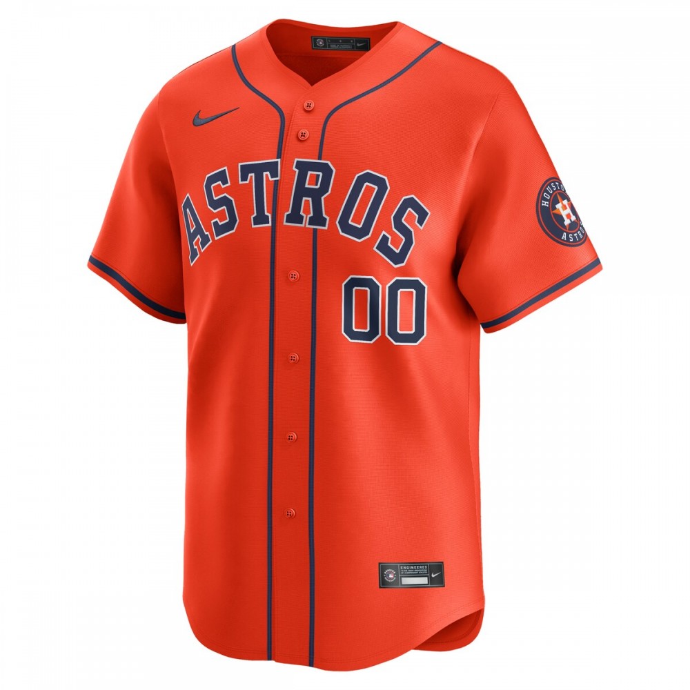 Houston Astros Nike Alternate Limited Custom Jersey – Orange - Image 2