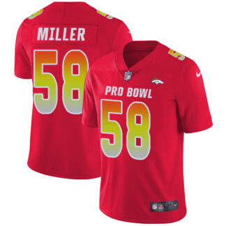 Nike Denver Broncos #58 Von Miller Red Youth Stitched NFL Limited AFC 2019 Pro Bowl Jersey