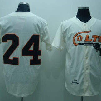 Houston Colts #24 Jimmy Wynn cream Jerseys