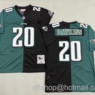 Men's Philadelphia Eagles #20 Brian Dawkins Split 2004 'MN' Throwback NFL Stitched Jersey